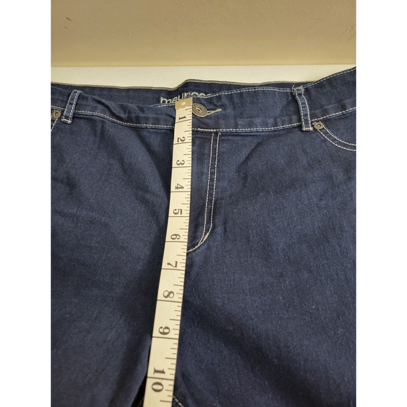 Maurices Blue Denim Skinny Mid Rise Dark Wash Jeans Women's Plus Size 22 - Picture 5 of 8